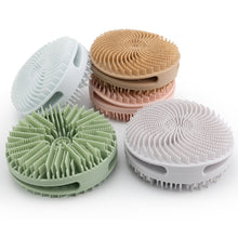 Load image into Gallery viewer, Double Sided Silicone Shower Brush Round Portable Set Hand Rub Shower Brush Adult Silicone Shower Brush