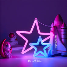 Load image into Gallery viewer, Gamepad Fire Moon Star LED Bright Neon Light Night Sign Modeling Lamp Room Wall Art Decoration Wholesale Xmas Birthday Wedding