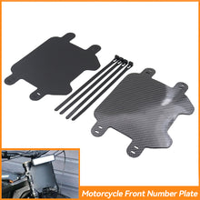 Load image into Gallery viewer, Motorcycle Front Number Liecense Plate Front Plate Accessories Liecense Plate Black Carbon Fiber For SURRON SUR-RON Light Bee Light X Segway X260 Off-Road Electric Vehicle Bike