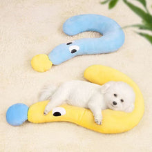 Load image into Gallery viewer, Pet Mat Pet Pillow Dog Question Mark U-shaped Pillow Four Seasons Universal Neck Pillow Sleeping Cat Small Pillow