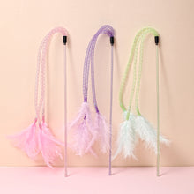 Load image into Gallery viewer, Cat Toy Self Hi Feather Toys for Cats Playing Stick Bite Resistant Cat Toys Interactive Funny Cats Toy with Bell Pet Products