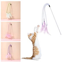 Load image into Gallery viewer, Cat Toy Self Hi Feather Toys for Cats Playing Stick Bite Resistant Cat Toys Interactive Funny Cats Toy with Bell Pet Products