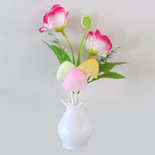 Load image into Gallery viewer, Rose Flower Led Night Light With Sensor Plug-in Auto Switch Mushroom Night Lamp Wall Light Home Living Room Decor