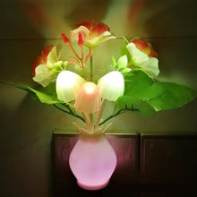 Load image into Gallery viewer, Rose Flower Led Night Light With Sensor Plug-in Auto Switch Mushroom Night Lamp Wall Light Home Living Room Decor
