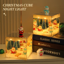 Load image into Gallery viewer, DIY Christmas Theme Night Light Material Bedroom Decoration Ornaments Bedside Handmade Birthday Christmas Gift