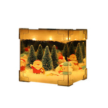 Load image into Gallery viewer, DIY Christmas Theme Night Light Material Bedroom Decoration Ornaments Bedside Handmade Birthday Christmas Gift