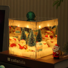 Load image into Gallery viewer, DIY Christmas Theme Night Light Material Bedroom Decoration Ornaments Bedside Handmade Birthday Christmas Gift