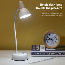 Load image into Gallery viewer, LED Eye Protection Book Night Light Adjustable Angle Mini Clip-On Study Desk Lamp Battery Powered Flexible for Travel Bedroom Reading