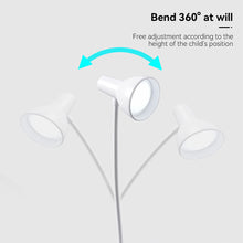 Load image into Gallery viewer, LED Eye Protection Book Night Light Adjustable Angle Mini Clip-On Study Desk Lamp Battery Powered Flexible for Travel Bedroom Reading