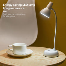 Load image into Gallery viewer, LED Eye Protection Book Night Light Adjustable Angle Mini Clip-On Study Desk Lamp Battery Powered Flexible for Travel Bedroom Reading