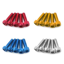 Load image into Gallery viewer, 5Pcs M6*20mm Motorcycle Bolts Screw Aluminum Adornment Colourful Anodised Bolts Screws M6 Cap Head Moto Parts