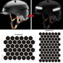 Load image into Gallery viewer, Motorcycle Helmets Invisible Black Reflective Stickers Simple And Effective Reflective Tape For Helmets Bikes