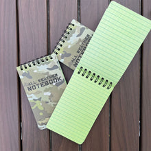 Load image into Gallery viewer, Tactical Note Book All-Weather Notebook Waterproof Writing Paper In Rain Camouflage Memo Pad Small Notebook Student Supplies
