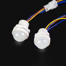 Load image into Gallery viewer, 2PCS Smart PIR Sensor Detector Switch 110V 220V Human Body Infrared Motion Sensor Indction Auto On Off Light Switches
