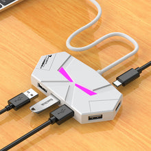 Load image into Gallery viewer, 7/4 Ports USB 2.0 HUB Type C Docking Station 5Gbps High Speed Transmission Splitter Adapter For Laptop Hard Drive Mouse Keyboard