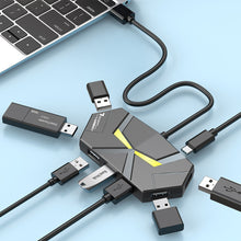 Load image into Gallery viewer, 7/4 Ports USB 2.0 HUB Type C Docking Station 5Gbps High Speed Transmission Splitter Adapter For Laptop Hard Drive Mouse Keyboard