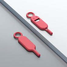 Load image into Gallery viewer, 2 IN 1 Anti-Lost Sim Card Eject Pin Needle with Storage Case Mobile Phone SIMCard Protector Holder Ejecter Tool Keyring Pendent