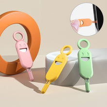 Load image into Gallery viewer, 2 IN 1 Anti-Lost Sim Card Eject Pin Needle with Storage Case Mobile Phone SIMCard Protector Holder Ejecter Tool Keyring Pendent