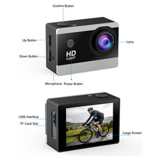Load image into Gallery viewer, HD 1080P Outdoor Waterproof Diving Camera 120° Wide Angle Lens Anti-Shake Sports Camera