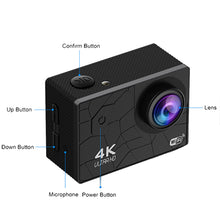 Load image into Gallery viewer, 4K WIFI Digital Camera Outdoor Diving DV F2.0 Large Aperture Cyclic Recording Anti-Shake Waterproof Sports Camera
