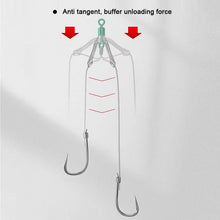 Load image into Gallery viewer, 10PCS Anti-Winding Unloading Silica Gel Eight Loop Sub Wire Connector High Elastic Fork Fishing Gear Supplies