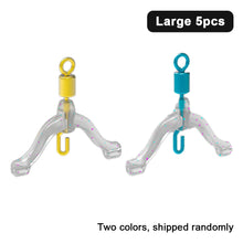 Load image into Gallery viewer, 5PCS Anti-Winding Unloading Sub Line Clamp Silica Gel Fork Instant Fishing Accessories