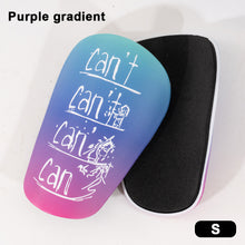 Load image into Gallery viewer, 1Pair Can't Gradation Pattern Professional Football Shin Guard PU Thick Anti-Collision And Shock-Absorbing Insert Board Sports Protective Supplies