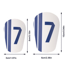 Load image into Gallery viewer, 1Pair NO.7 Professional Football Shin Guard PU Thick Anti-Collision And Shock-Absorbing Insert Board Sports Protective Supplies
