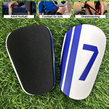Load image into Gallery viewer, 1Pair NO.7 Professional Football Shin Guard PU Thick Anti-Collision And Shock-Absorbing Insert Board Sports Protective Supplies