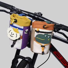 Load image into Gallery viewer, Cute Cartoon Riding Hanging Bag Bicycle Kettle Sundries Storage Bag Self-Adhesive Cloth Binding Fixed