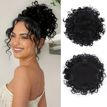 Load image into Gallery viewer, Small Roll Drawstring Fluffy and Messy Elastic Mesh Drawstring Synthetic Ponytail Wig Braided Wig