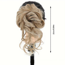 Load image into Gallery viewer, Curly Wig Headband Synthetic Wig Short Style Messy and Fluffy Long Beard Style Grab Clip Lazy Bun Head