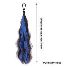 Load image into Gallery viewer, Hair Braid Highlights Ponytail Dopamine Fried Dough Twists Braid Hair Increase Color Hair Band Wig Ring Wig Band Highlights