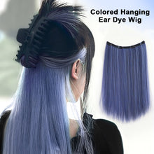 Load image into Gallery viewer, Hidden Dye Wig Piece Hanging Ear Dye Women's Highlight Dye Colored Hair Extensions Inner Layer Bleaching Dopamine Long Hair Wig Piece