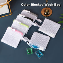 Load image into Gallery viewer, Color Blocked Multi Size Laundry Bag Thickened Polyester Mini Multifunctional Protection Clothing Care Washing Machine Mesh Bag