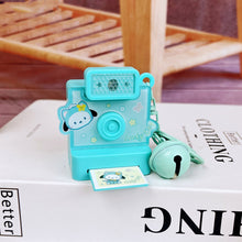 Load image into Gallery viewer, Cute Cartoon Flashlight Polaroid Kuromi Key Chain Retro Camera Jade Guigou Keychain Small Pendant