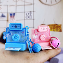 Load image into Gallery viewer, Cute Cartoon Flashlight Polaroid Kuromi Key Chain Retro Camera Jade Guigou Keychain Small Pendant