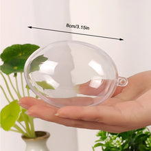 Load image into Gallery viewer, 17cm PVC Organizer Box For Labubu Dust-Proof Transparent Face Shield for Dolls Transparent Ball Christmas Decoration Festival Ceiling Pendant