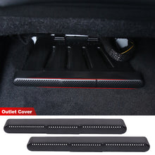 Load image into Gallery viewer, 2Pcs Car ABS Under Seat AC Air Vent Covers Grille Rear Seat Bottom Anit-Blocking Outlet Dust Cover For Mercedes Benz C C200/C260L 2022-2024