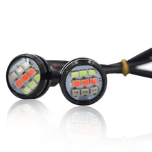 Load image into Gallery viewer, 2Pcs Motorcycle Signal Light 23mm Eagle Eye RGB Turn Signal Daytime Running Lamp Fog Lamp Angel Light Accessories