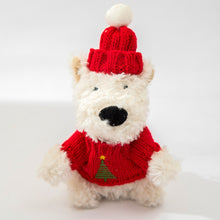 Load image into Gallery viewer, For Jellycat Dog 11cm West Highland White Terrier Christmas Snowman Sweater Winter Clothes Hat Replacement Outfit Accessories Mini Clothes