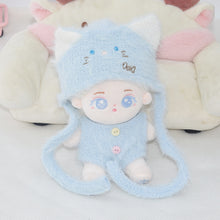 Load image into Gallery viewer, 10cm Cotton Dolls Cute Animal Hat Clothes Dress New Baby Clothes Doll Clothes Multicolor Embroider BJD Doll Clothes Master Dog
