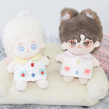 Load image into Gallery viewer, 10cm Cotton Dolls Cute Animal Hat Clothes Dress New Baby Clothes Doll Clothes Multicolor Embroider BJD Doll Clothes Master Dog
