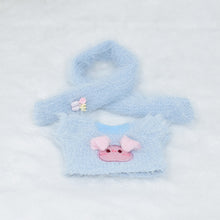Load image into Gallery viewer, 10cm Cotton Dolls Cute Animal Hat Clothes Dress New Baby Clothes Doll Clothes Multicolor Embroider BJD Doll Clothes Master Dog