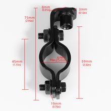 Load image into Gallery viewer, Motorcycle Electric Bicycle Rear View Mirror Bracket Mount Adapter for 22mm-25mm Handlebar Holder Clamp M8 Screw CNC