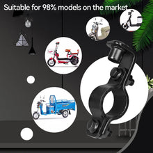 Load image into Gallery viewer, Motorcycle Electric Bicycle Rear View Mirror Bracket Mount Adapter for 22mm-25mm Handlebar Holder Clamp M8 Screw CNC