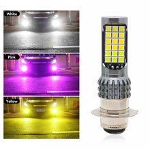 Load image into Gallery viewer, H4 BA20D Motorcycle LED Headlight Three Colors Motorcycle Scooter Light 36smd Super Bright Light lamp Moto DRL Lights Aluminium Alloy