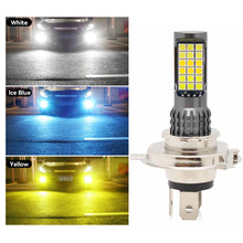 Load image into Gallery viewer, H4 BA20D Motorcycle LED Headlight Three Colors Motorcycle Scooter Light 36smd Super Bright Light lamp Moto DRL Lights Aluminium Alloy