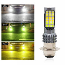 Load image into Gallery viewer, H4 BA20D Motorcycle LED Headlight Three Colors Motorcycle Scooter Light 36smd Super Bright Light lamp Moto DRL Lights Aluminium Alloy
