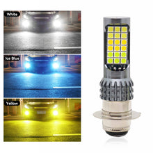 Load image into Gallery viewer, H4 BA20D Motorcycle LED Headlight Three Colors Motorcycle Scooter Light 36smd Super Bright Light lamp Moto DRL Lights Aluminium Alloy